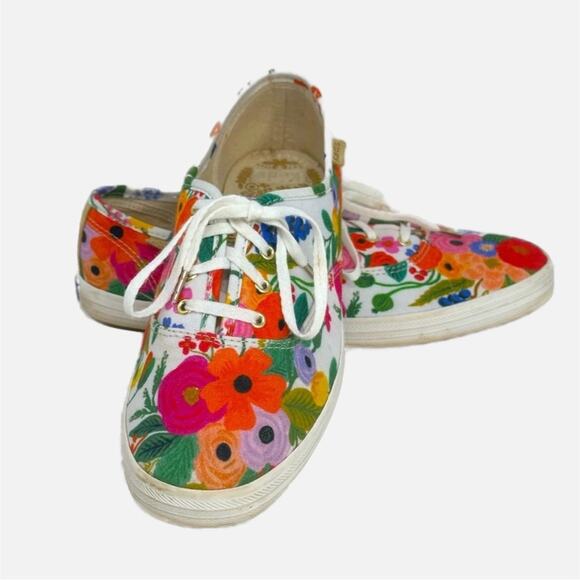 Ked’s x Rigle Paper Company Iconic Champion Sneaker Botanical Print - Picture 1 of 12